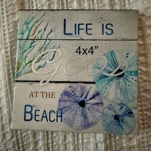 Beach Themed Wall Art 4x4"